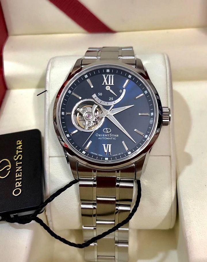 Orient RE-AT0001L00B นาฬิกาผู้ชาย Orient รุ่น RE-AT0001L00B, Orient Star Automatic Open Heart Power Reserve Made in Japan Men's Watch