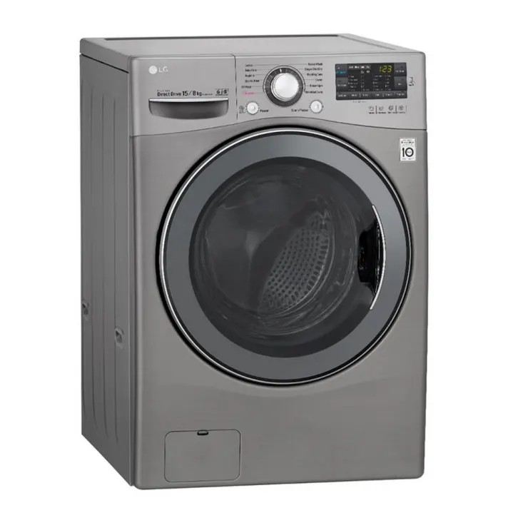 เครื่องซักผ้า อบผ้า LG ซัก 15 กก. / อบ 8 กก.Inverter รุ่น F2515RTGV