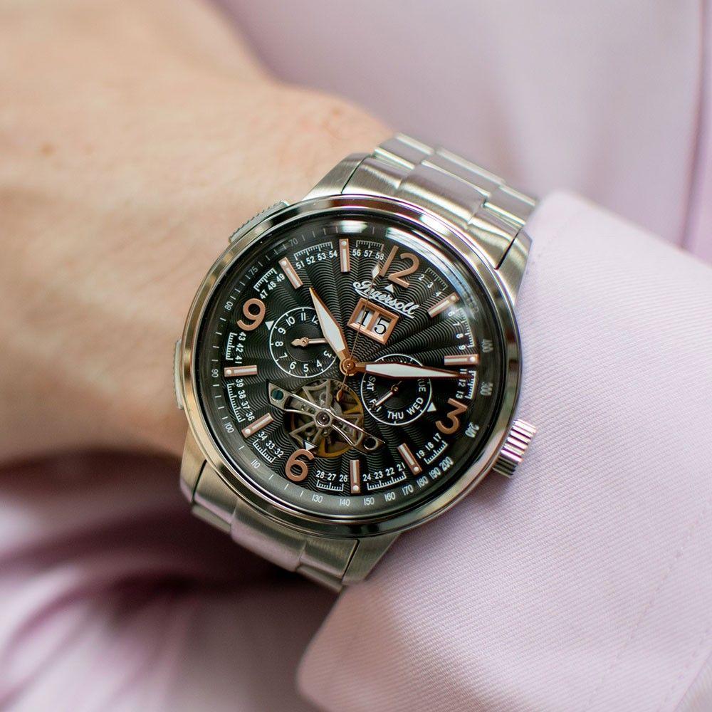 Ingersoll I00304B นาฬิาผู้ชาย The Regent Automatic Men's Watch