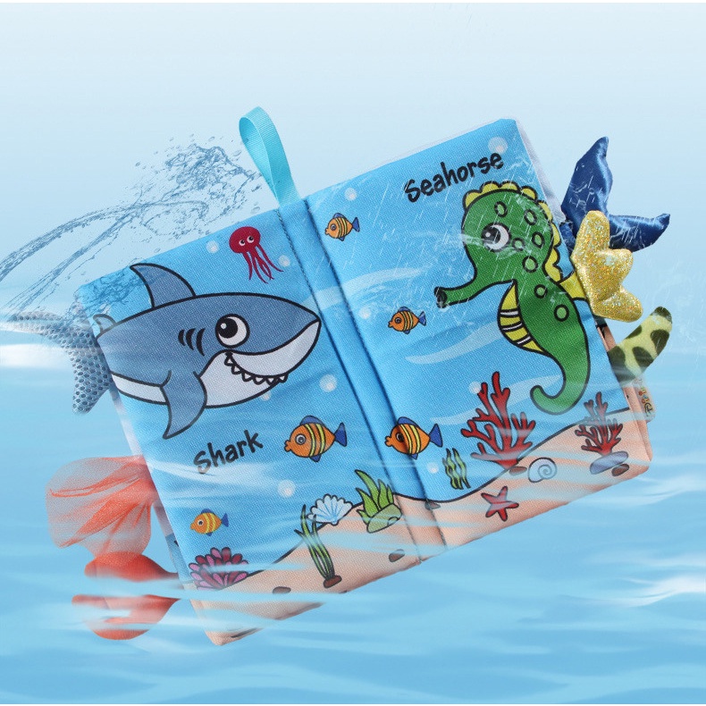 หนังสือผ้า สำหรับเด็ก มีหาง หนังสือผ้า ของเล่นเด็ก เสริมพัฒนาการ