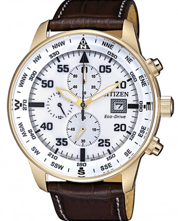 Citizen CA0693-12A นาฬิกาผู้ชาย Eco-Drive Aviator Pilot's Men's Watch