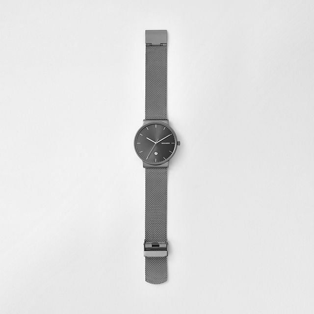 Skagen SKW6432 นาฬิกาผู้ชาย Ancher Titanium and Steel-Mesh Men's Watch