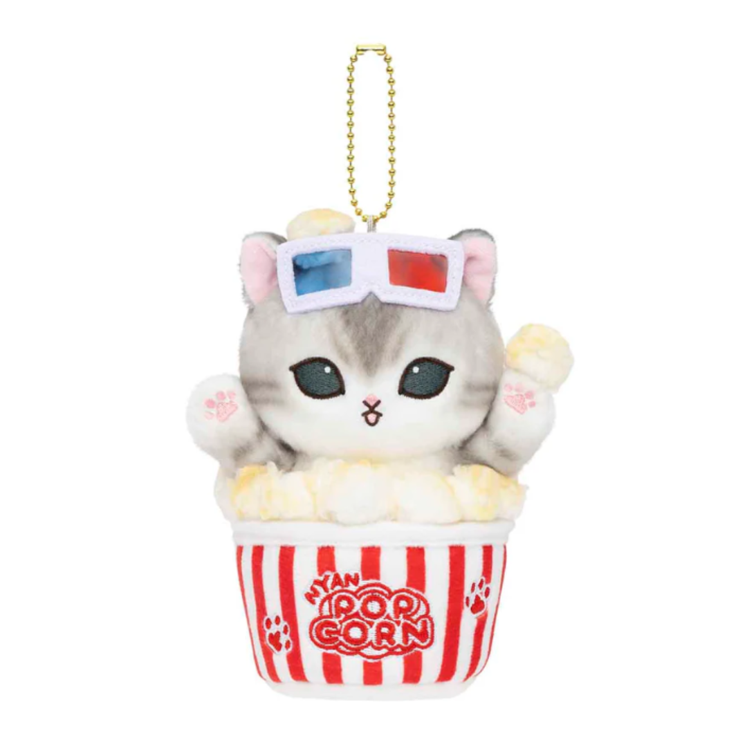 [PRE-ORDER] พวงกุญแจ ตุ๊กตา แมวโมฟุ ป๊อปคอร์น Mofusand Journey Popcorn Cat Mascot mofusand もふもふジャーニー ポップコーンにゃんマスコット