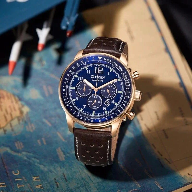 Citizen CA4503-18L นาฬิกาผู้ชาย Chronograph Eco-Drive Men's Watch