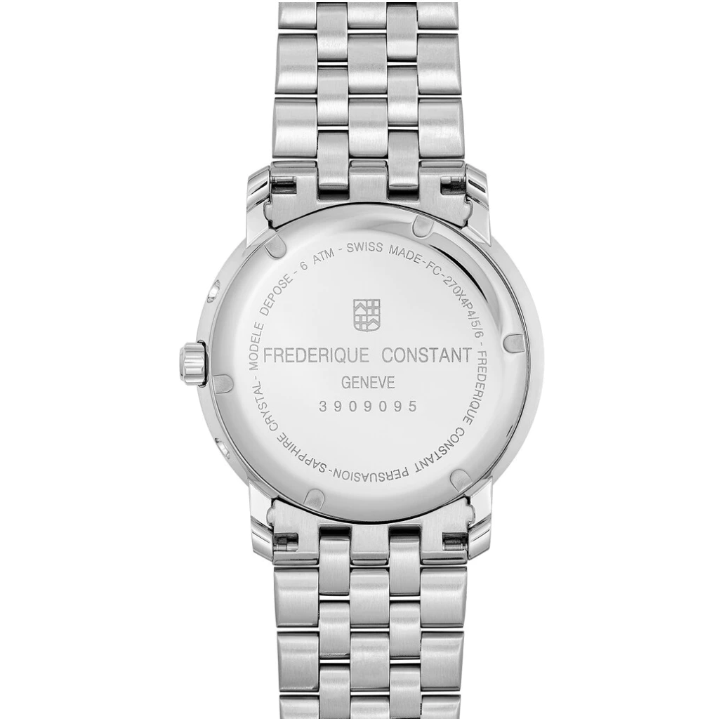 Frederique Constant FC-270N4P6B นาฬิกาผู้ชาย Moonphase Classics Index Business Timer Men's Watch