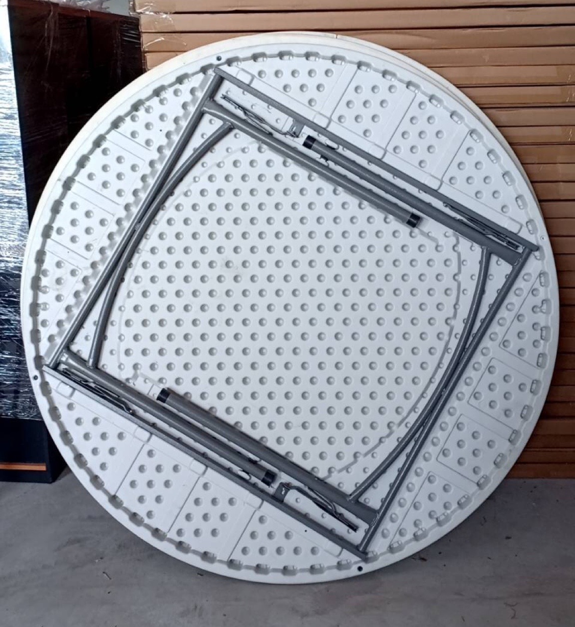 Trp.ทีอาร์พี square Table Plastic 45X180 cm. โต๊ะสี่เหลี่ยมผืนผ้าโต๊ะประชุมโต๊ะพับขาหน้าพลาสติก ขาเหล็กสีอบ่โต๊ะสัมมนาโต๊ะโรงแรมโต๊ะร้านอาหาร Trp. Tablechairthai