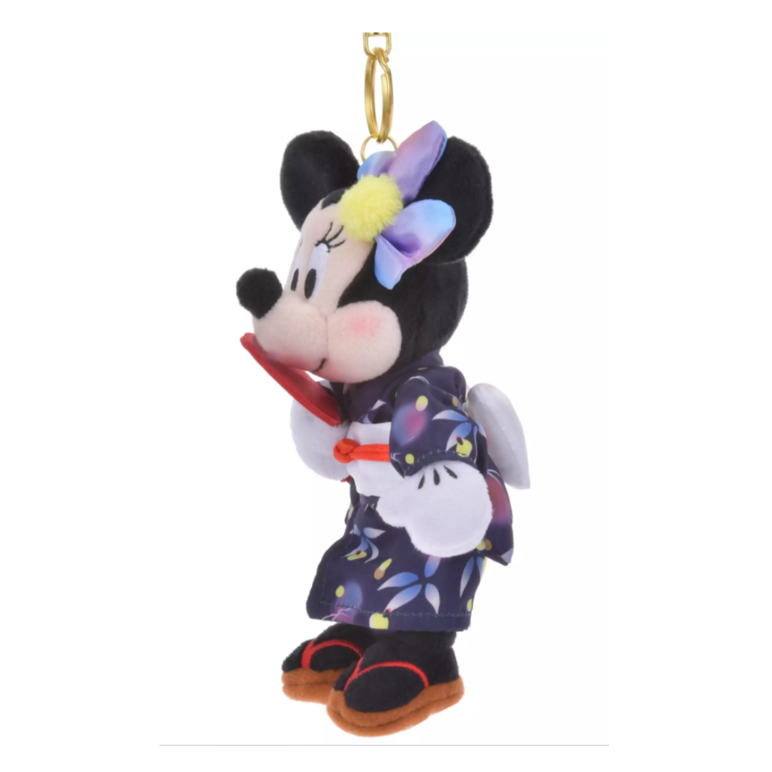 [PRE-ORDER] พวงกุญแจ มินนี่เม้าส์ ใส่ชุดยูกาตะ ถือพัด Minnie Mouse Keychain Japanese Matsuri ミニー ぬいぐるみキーホルダー・キーチェーン
