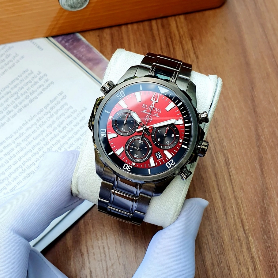 Bulova 98B350 นาฬิกาผู้ชาย Chronograph Quartz Men's Watch