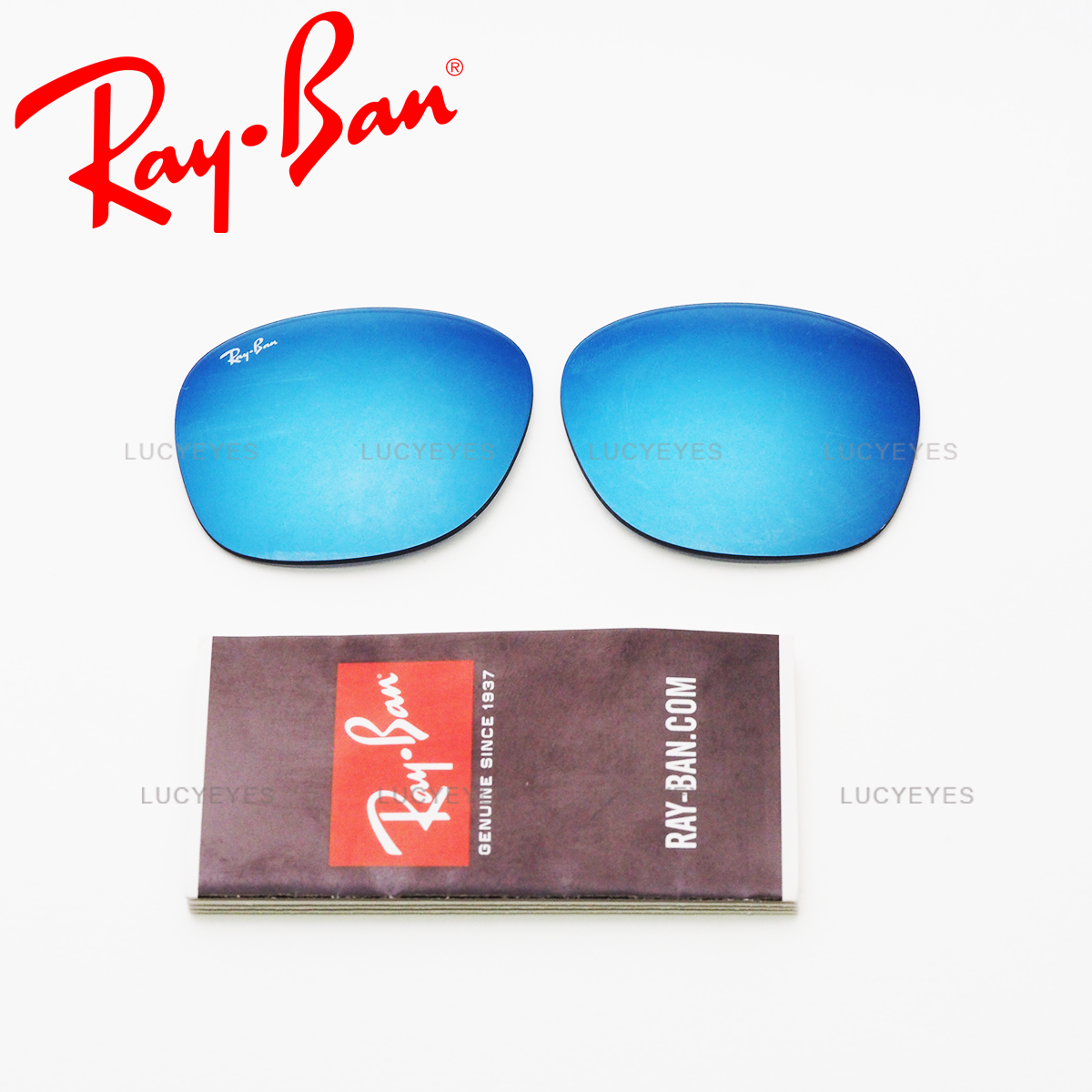 เลนส์ RAYBAN แท้ 100% RB4290F 601S/55 เลนส์สีปรอทน้ำเงิน