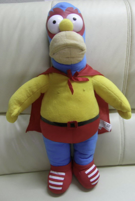 โฮมเมอร์ (Homer) ชุดซูเปอร์ ฮีโร่ ขนาด 22 นิ้ว (มือสอง)