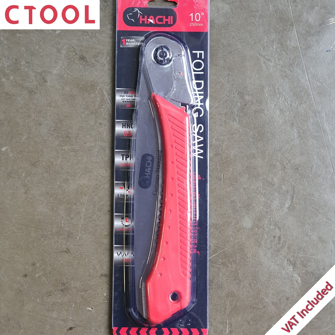 เลื่อยพับได้เอนกประสงค์ 10 นิ้ว Hachi ของแท้100% - Authentic Folding Saw - ซีทูล Ctoolhardware