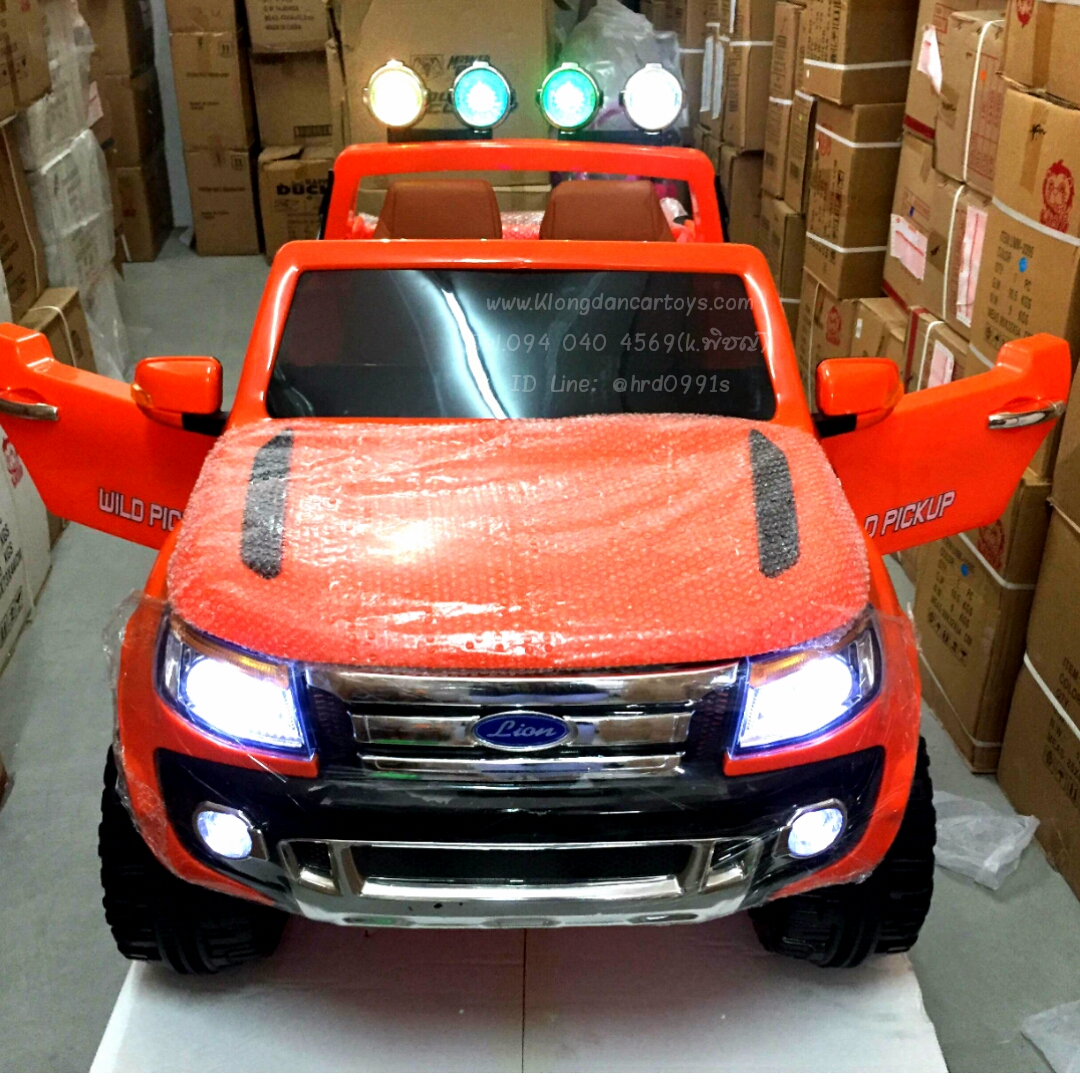 รถฟอร์ดLion*5มอเตอร์+โยกได้* (ขับเคลื่อน4ล้อ,แบตใหญ่12V7A, มีกุญแจ2ดอก, เล่นUSB+SD+MP3, ออกตัวสมูท, รีโมทบูลทูธ,มีโช้ค, เบาะหนังนิ่ม, ประตูกระโปรงหน้าและท้ายเปิดได้)