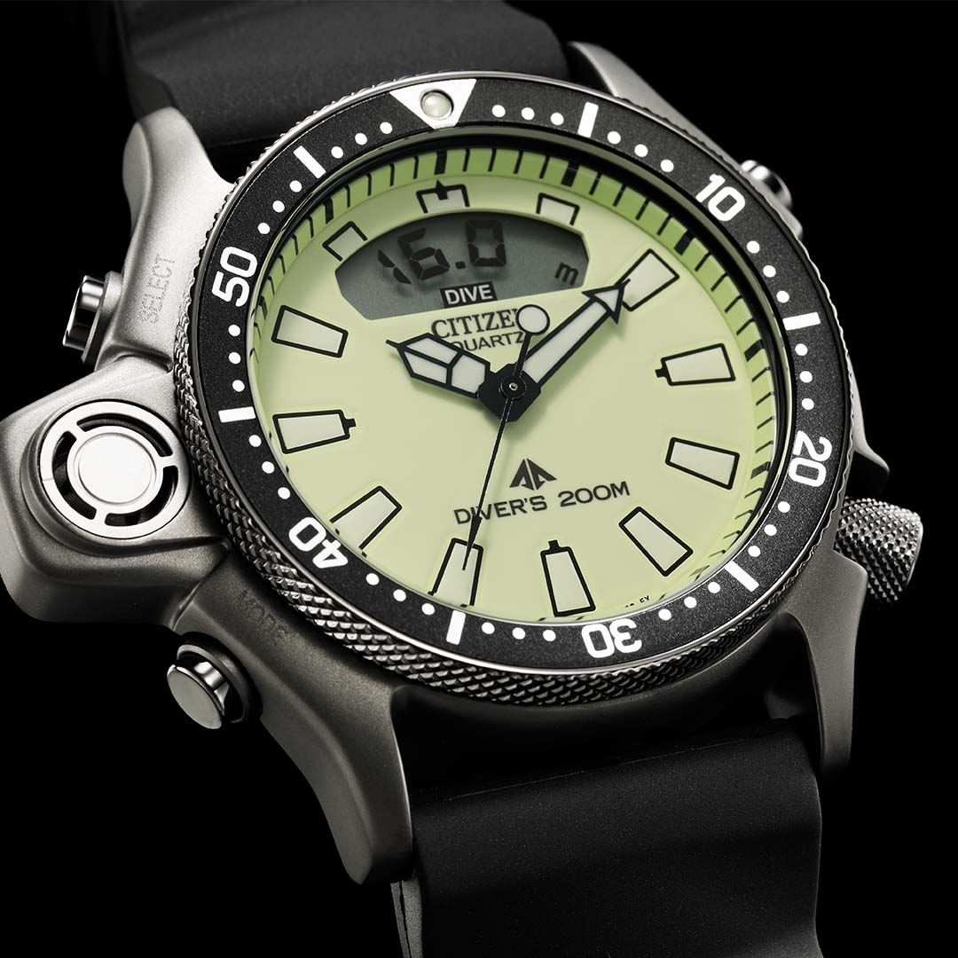 Citizen JP2007-17W นาฬิกาผู้ชาย Promaster Aqualand Diver Men's Watch