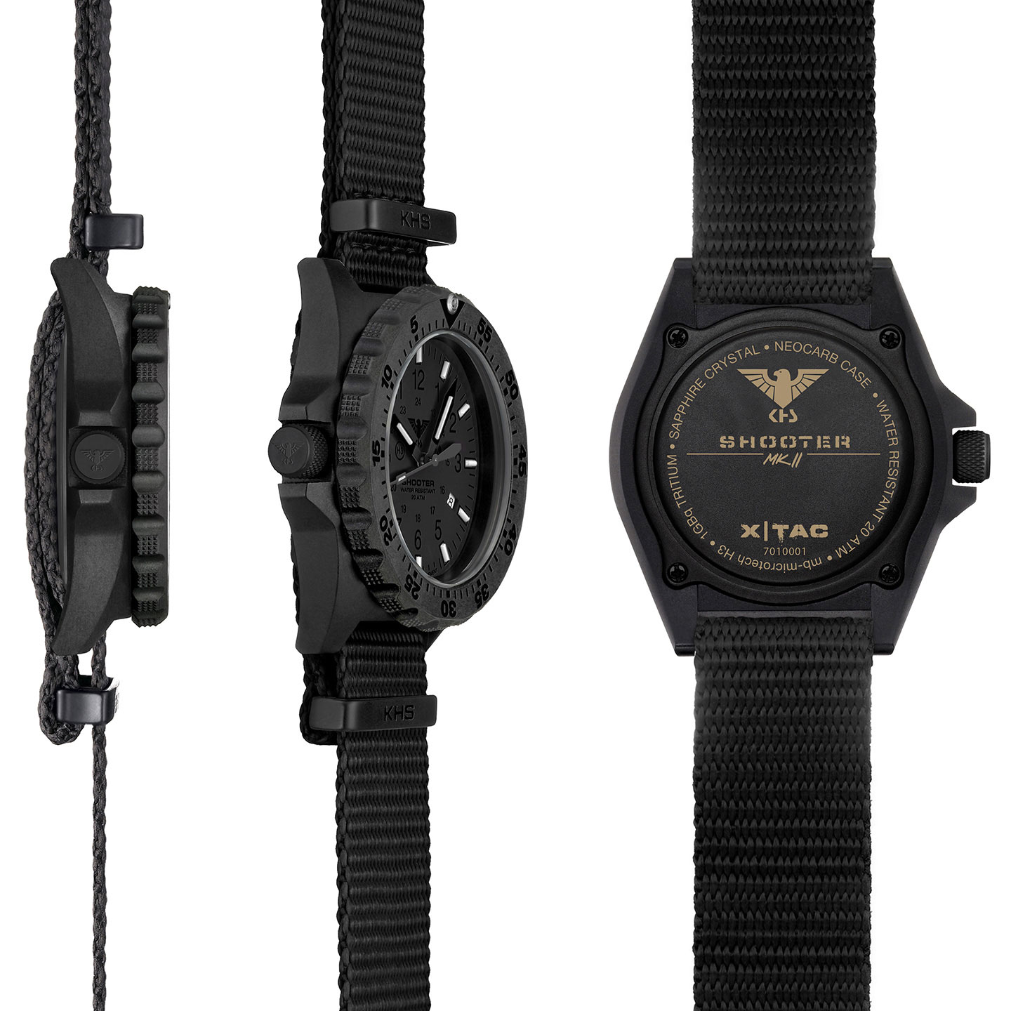 KHS Tactical KHS.SH2XTHC.NB นาฬิกา Shooter MKII XTAC Quartz Watch