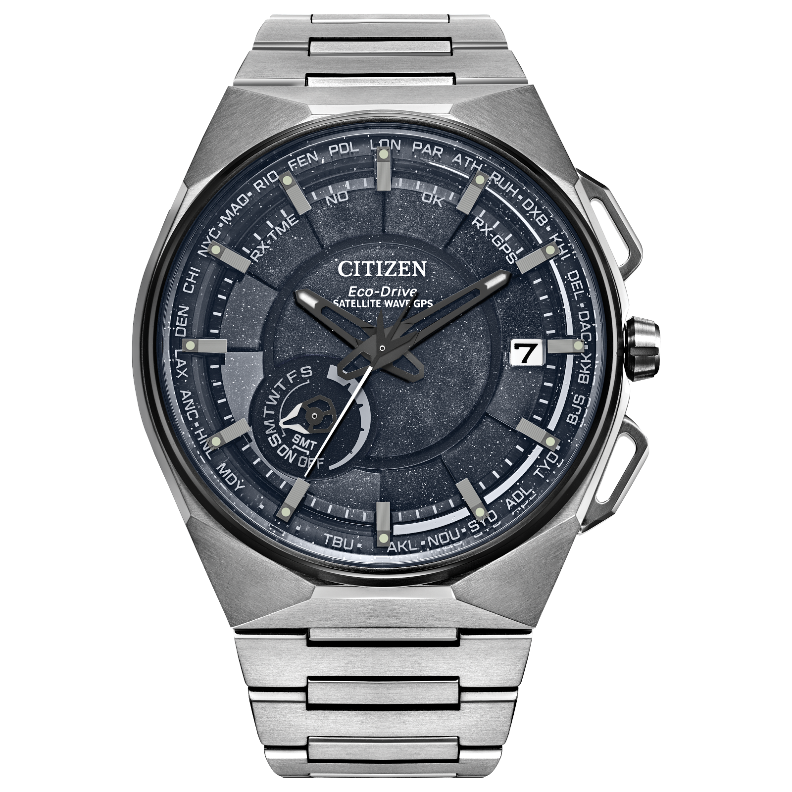 Citizen CC3097-52E นาฬิกาผู้ชาย Satellite Wave X Super Titanium™ Timekeeping Men's Watch