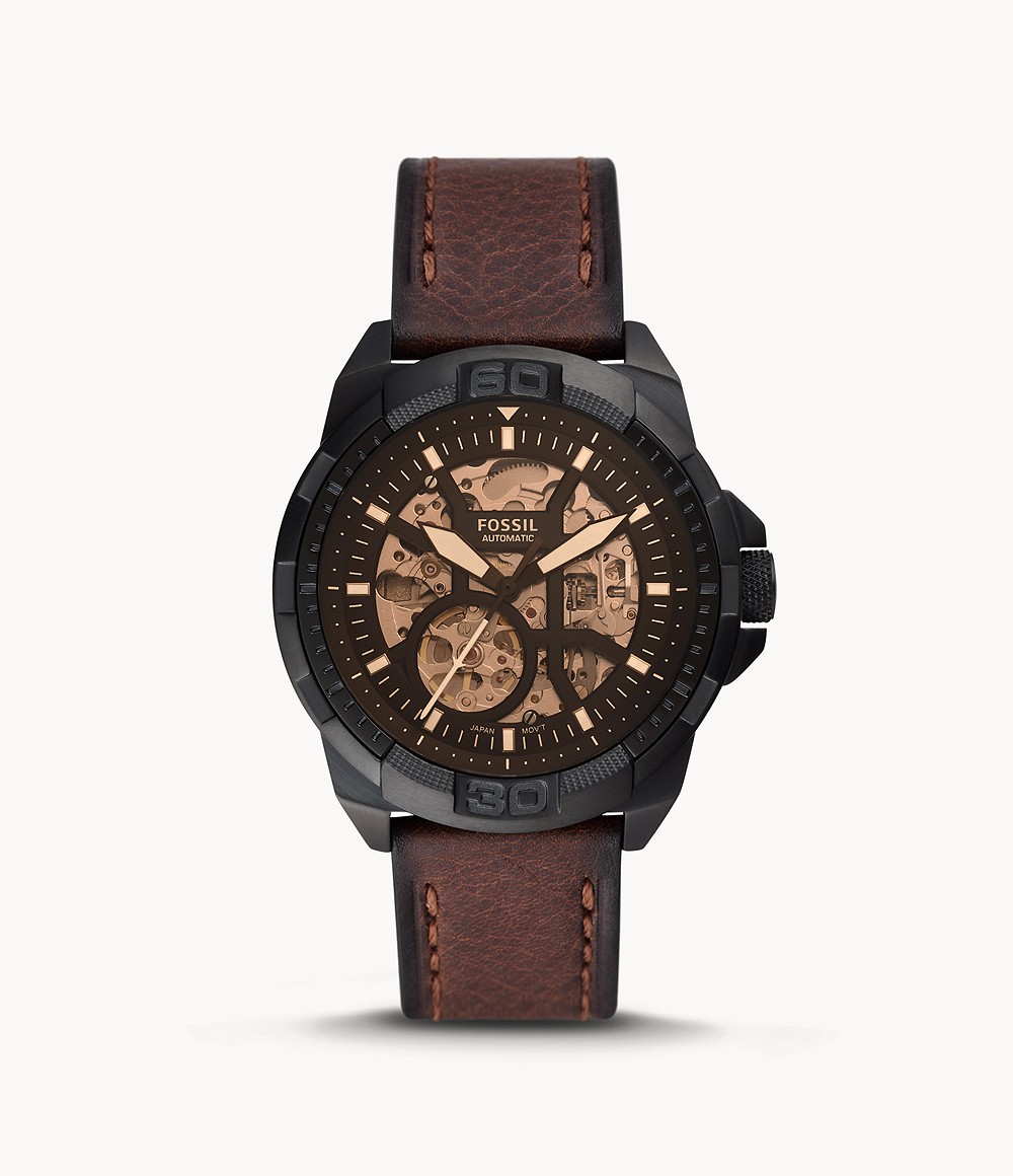 Fossil ME3219 นาฬิกาผู้ชาย Bronson Automatic Brown Men's Watch