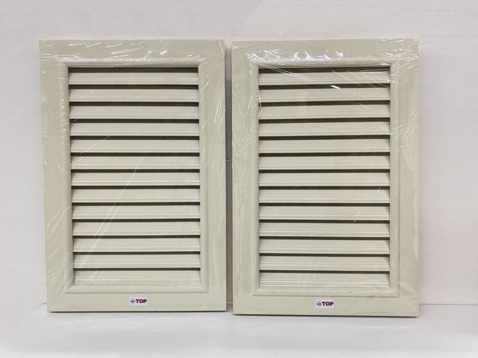 จั่วระบายอากาศ เกล็ดจั่ว จั่วช่องลม PVC แนวตั้ง ขนาด 40x60 ซม. (1คู่) รุ่น GA-A TOP ของแท้ 100%