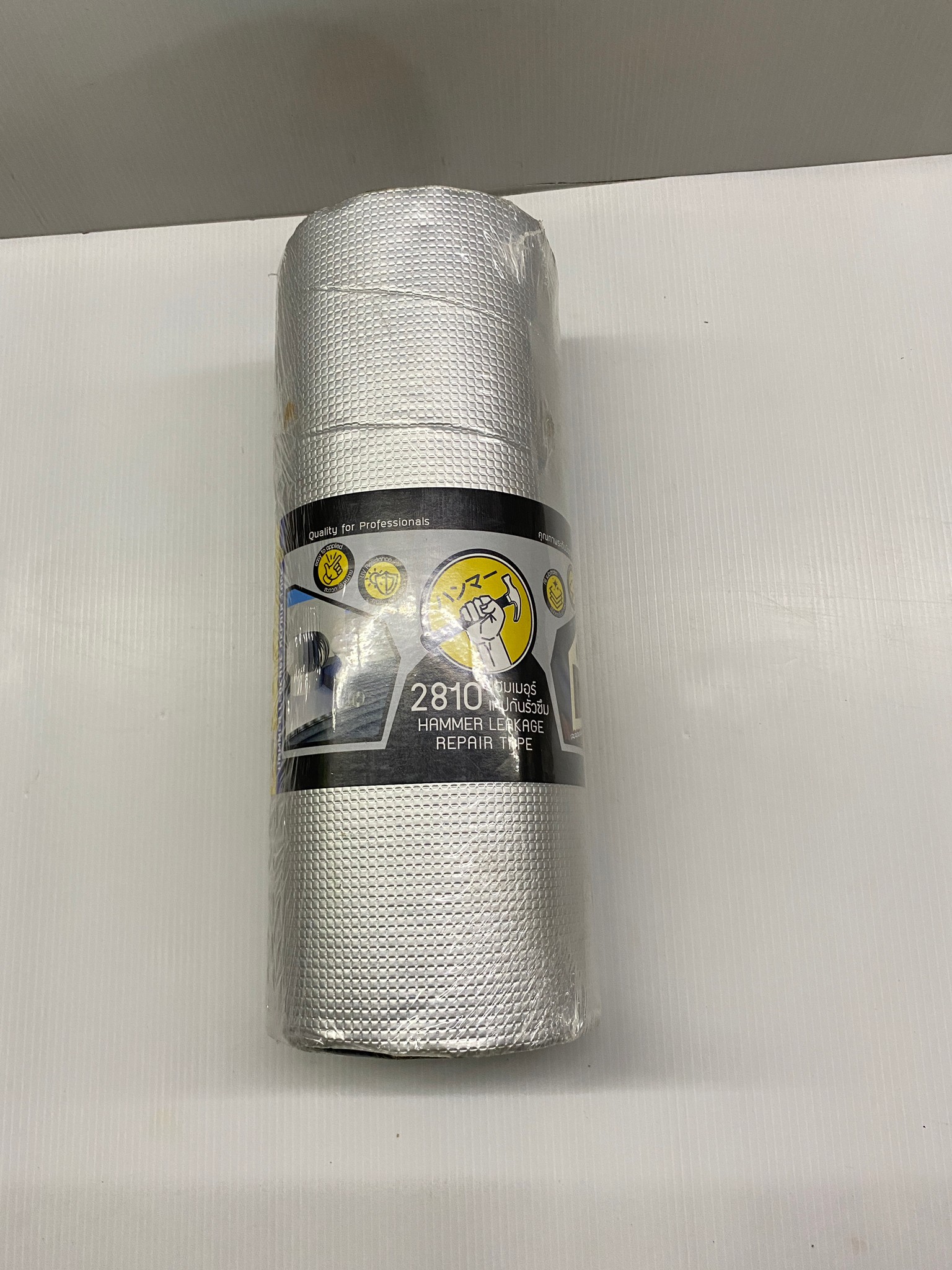 Hammer เทปอลูมิเนียมกันรั่วซึม ทน UV ขนาด 300มม.x3ม. #2810 (สำหรับพื้นผิวขรุขระ-600PSI) ของแท้ 100%