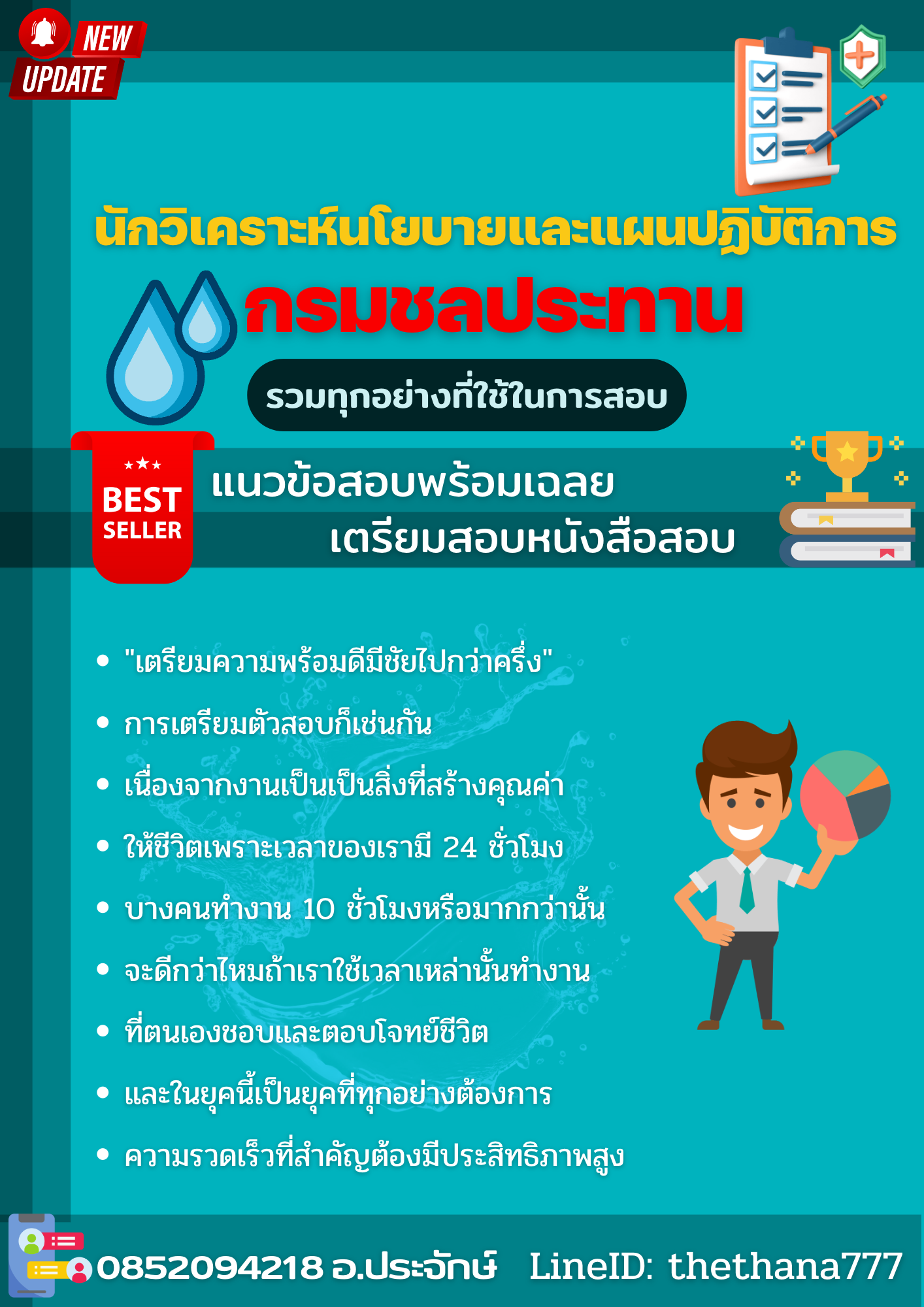 แนวขสอบนักวิเคราะห์นโยบายและแผนปฏิบัติการ กรมชลประทาน 2568
