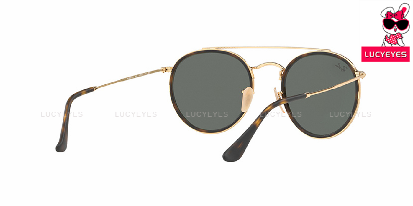 RayBan RB3647N 001 ROUND DOUBLE BRIDGE