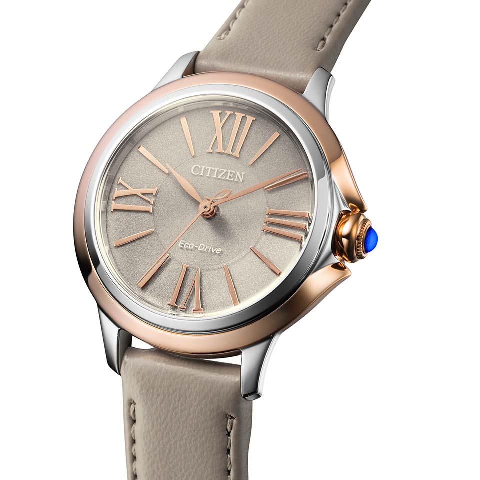 Citizen EM1166-01Z นาฬิกาผู้หญิง Citizen l ROUND Collection Eco-Drive Women's Watch