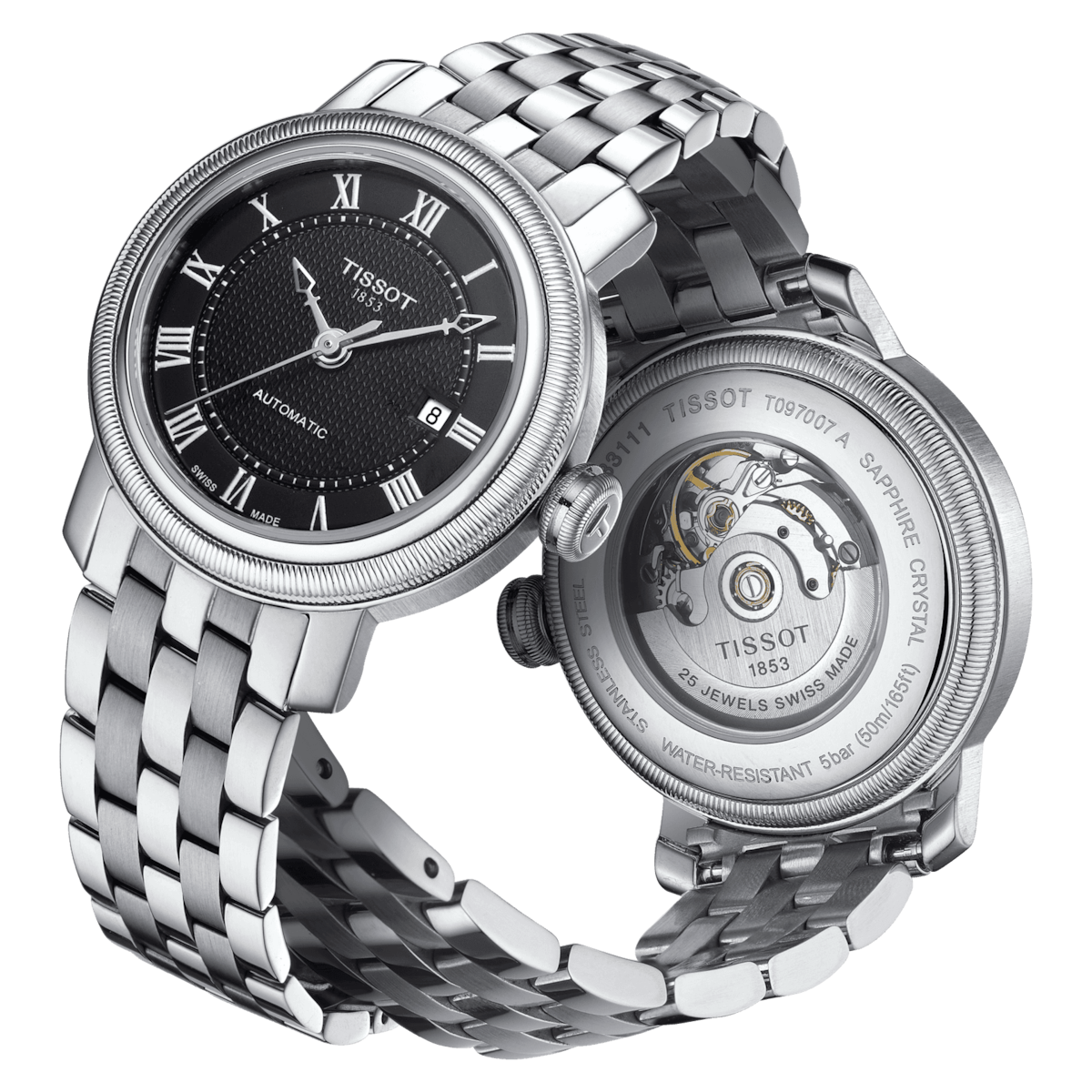 Tissot T097.007.11.053.00 นาฬิกาผู้หญิง Bridgeport Quartz Women's Watch