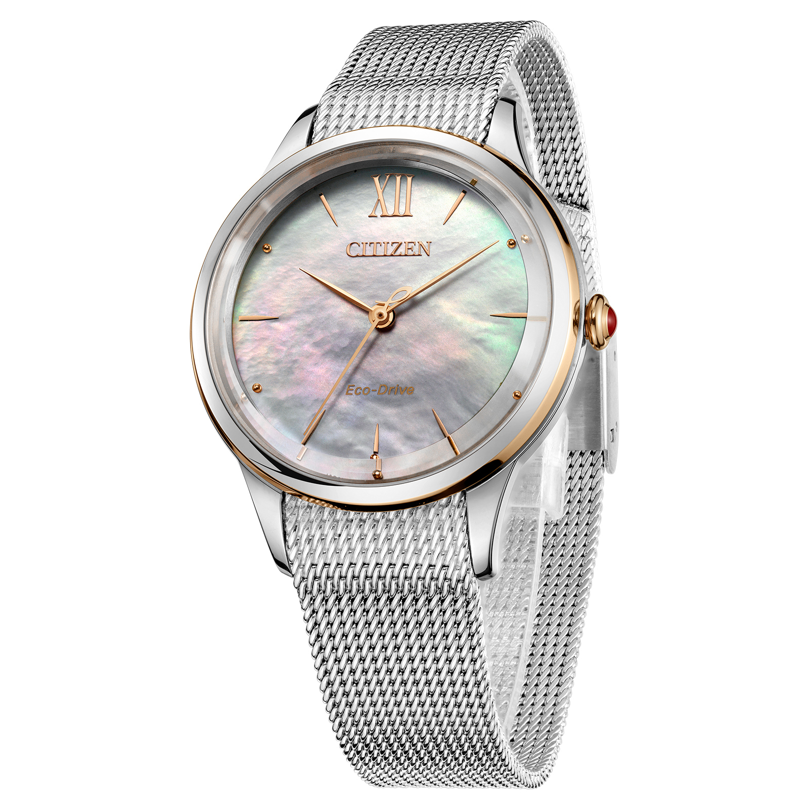 Citizen EM0816-88Y นาฬิกาผู้หญิง Citizen L Eco-Drive Mother of Pearl Women's Watch