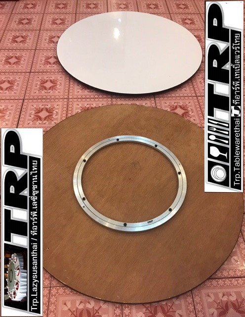 วิธีเลือกขนาด จานหมุนอลูมีเนียม รางหมุน ฐานรองหมุน ตลับลูกปืน (สำหรับวางแผ่นไม้แผ่นหินแผ่นกระกระจกหมุนโต๊ะอาหาร) 懒惰的苏珊 旋转底座 食品转盘