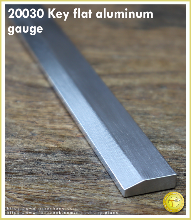 20030 Key flat aluminum gauge