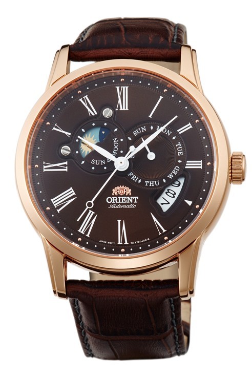 Orient SAK00003T0 นาฬิกาผู้ชาย Sun and Moon Automatic Made in Japan Men's Watch