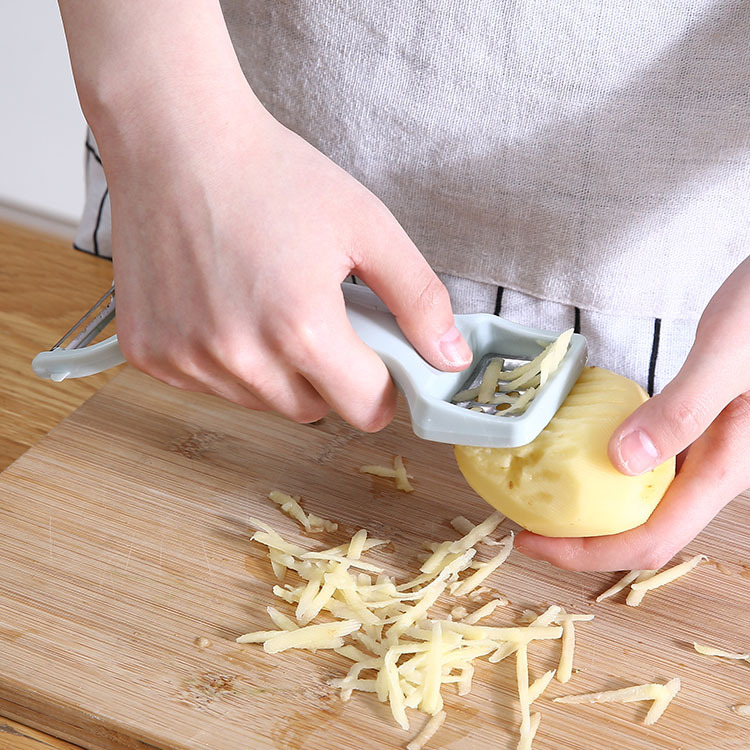 ที่ปลอกเปลือก ที่ปอกผลไม้ 2 in 1 ที่ปอกแตง ปอกมะละกอ ที่ขูดมะละกอ ที่ซอยมะละกอ