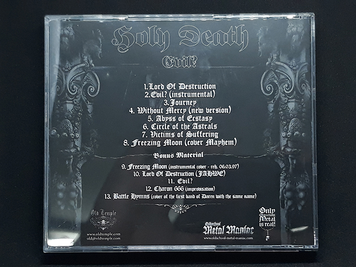 HOLY DEATH'Evil ?' CD