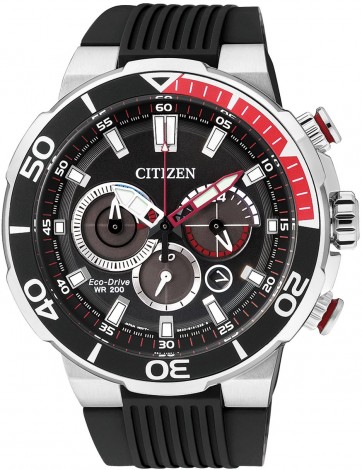 Citizen CA4250-03E นาฬิกาข้อมือผู้ชาย Eco-Drive Multi-Dial Chronograph 200m Men's Watch