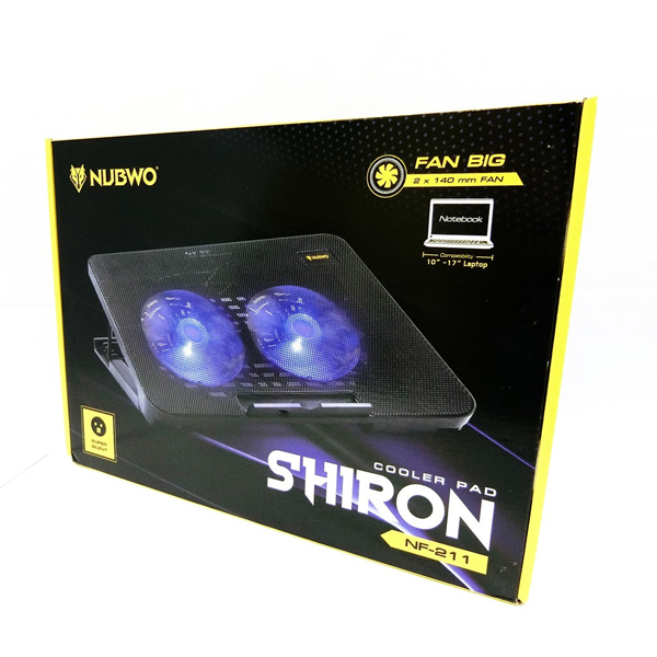 พัดลมโน๊ตบุ๊ค Nubwo รุ่น NF211 Cooler pad Shiron ระบายความร้อน