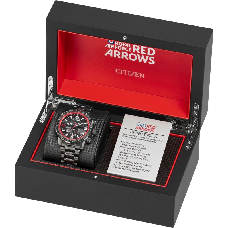 Citizen JY8087-51E นาฬิกาผู้ชาย Eco-Drive Red Arrows Skyhawk A-T Limited Edition Men's Watch