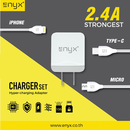 ENYX Charger set ชุด Adapter 2.4A พร้อมสายชาร์จ