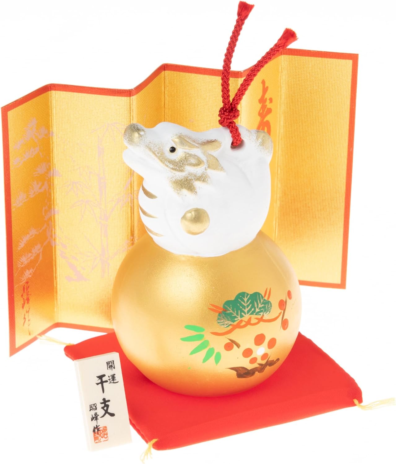 [PRE-ORDER] มังกรขาว ยืนบนลูกบอล สมบัติทอง ของมงคลญี่ปุ่น ฮวงจุ้ยโต๊ะทำงาน เสริมโชคลาภ ปีมังกร นำเข้าจากญี่ปุ่น Dragon Zodiac 2024