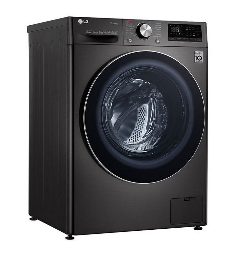 [ผ่อน0% 10ด] LG เครื่องซักผ้าฝาหน้า 9 kg FV1409S2B อินเวอร์เตอร์ 1400RPM (ชลบุรี ส่งฟรี)