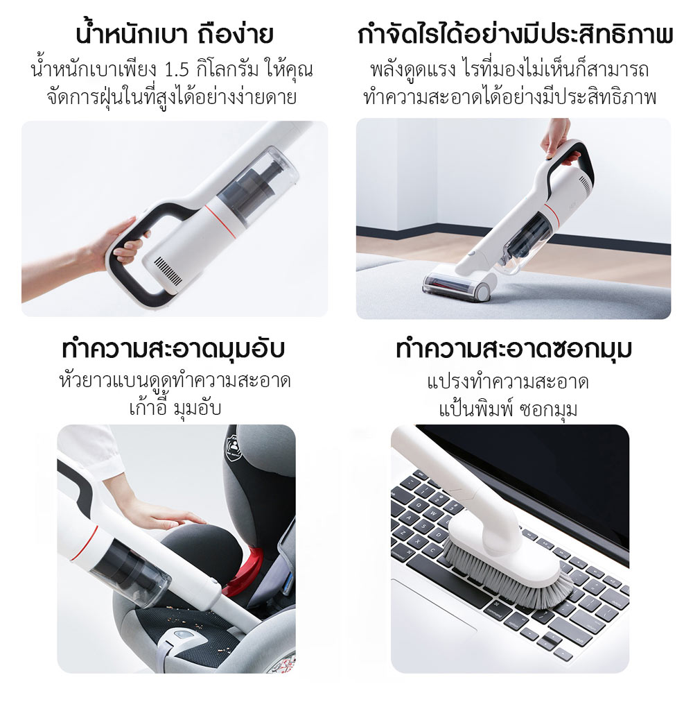 Roidmi NEX S Cordless Vacuum Cleaner - เครื่องดูดฝุ่นไร้สายรุ่น NEX S (สีขาว)