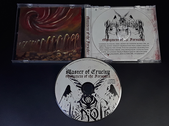 MASTER OF CRUELTY 'Monument of the Forsaken' CD