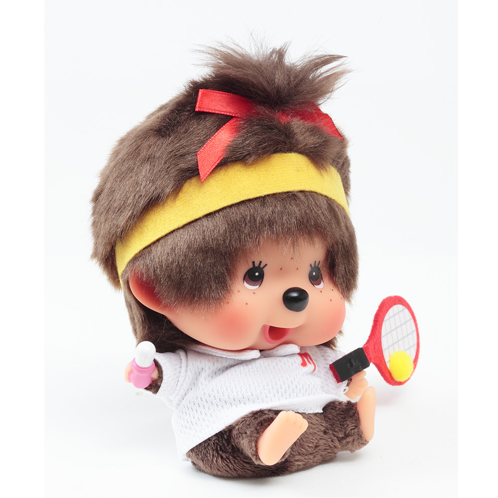 [PRE-ORDER] ตุ๊กตา ม่อนชิชิ นักเทนนิส Size 13 cm ม่อนชิชิจัง Monchhichi Let's Sports Tennis นำเข้าจากญี่ปุ่น レッツ！スポーツモンチッチ テニス 女の子