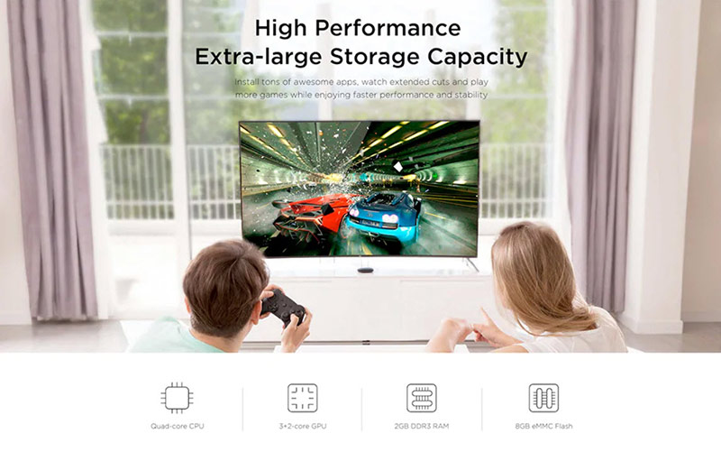 Mi Box S - กล่องแอนดรอยด์ทีวี รุ่น S (International Version) รองรับภาษาไทย