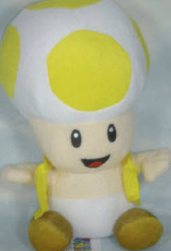 Toad ขนาด 9 นิ้ว สีเหลือง