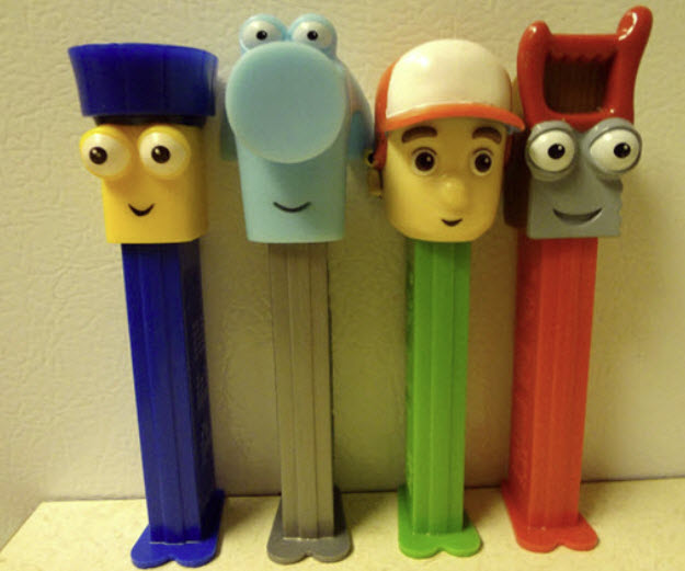 Pez Handy Manny ครบชุด 4 ตัว (หายาก)