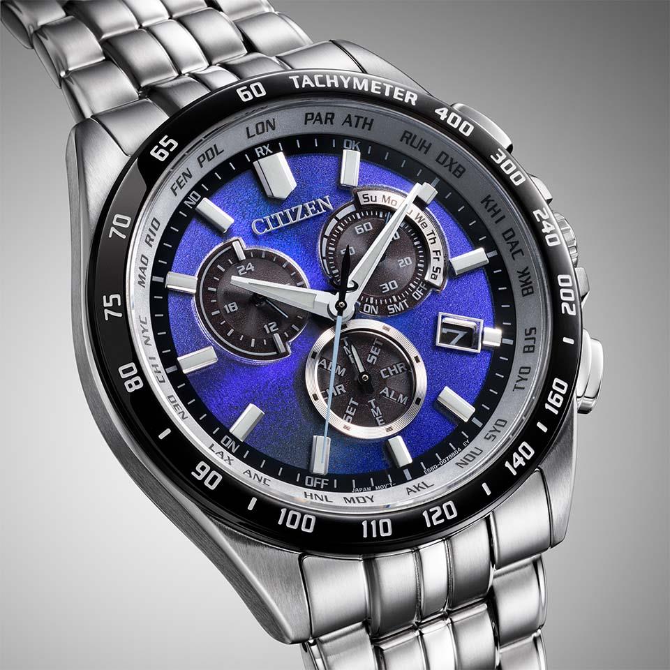 Citizen CB5874-81L นาฬิกาผู้ชาย Radio-Controlled Unite with Blue Limited 5500pcs Men's Watch