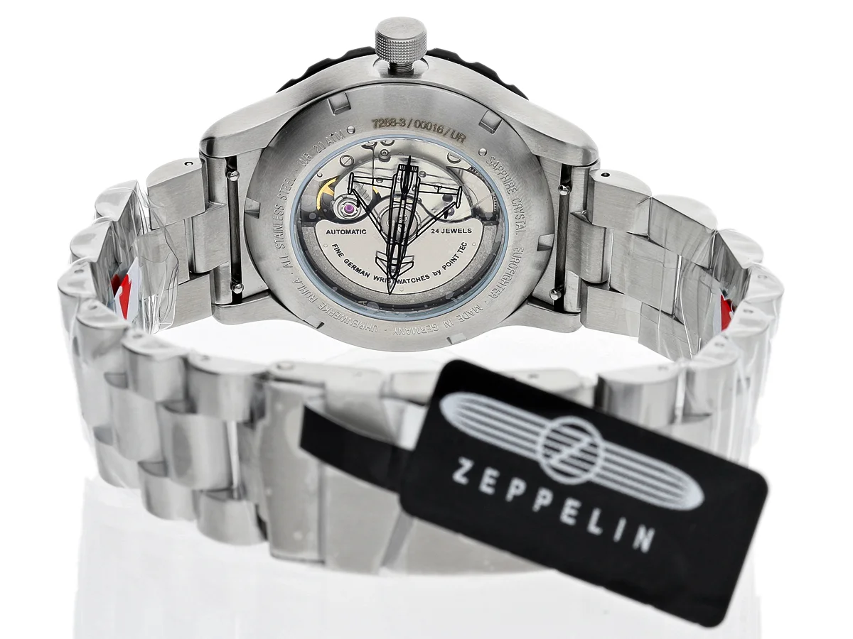 Zeppelin 7268M-3 นาฬิกาผู้ชาย Eurofighter Typhoon Automatic Men's Watch