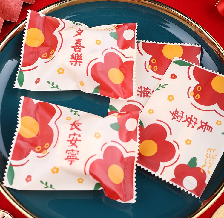 ถุงซีล ใส่ขนม คุกกี้ ลูกอม ขนาด 5.5x8.5 ซม.จำนวน 97-100 ใบ/แพ็ค (ชุดที่ 4/4)