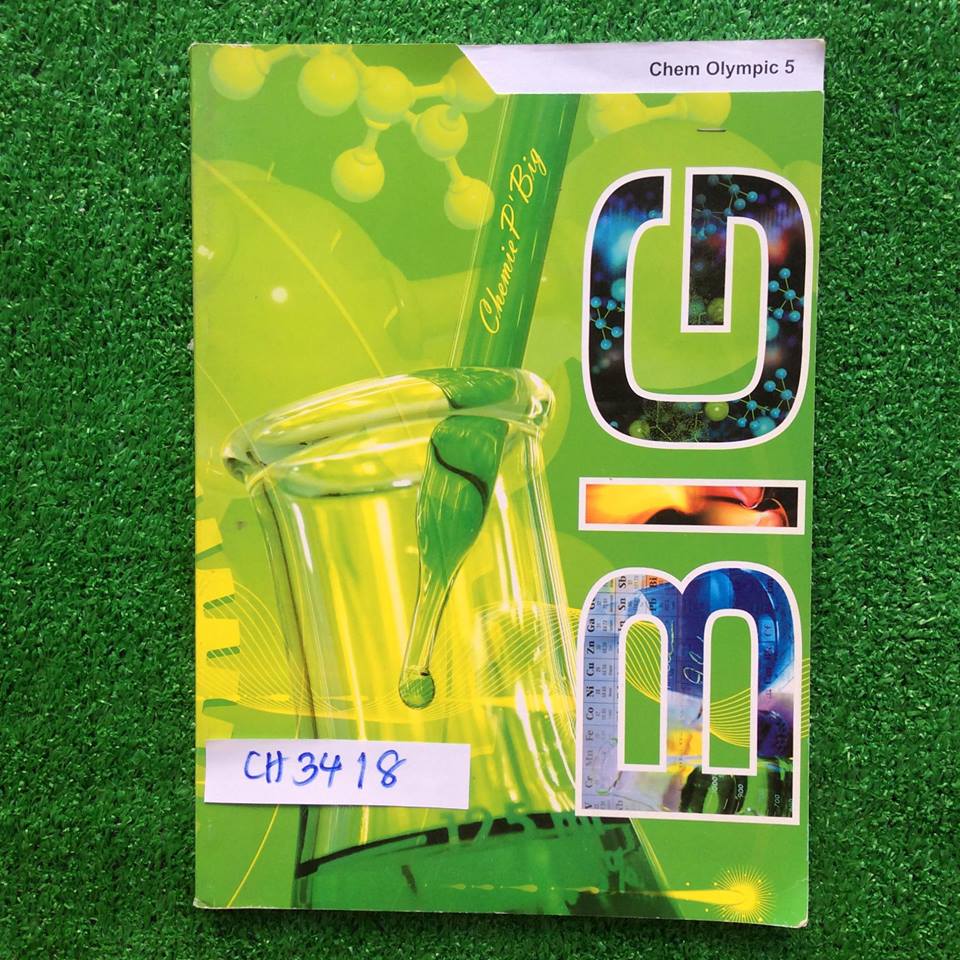 CH3418 [อ.บิ๊ก] Chem Olympic5 แบบฝึกหัดเคมี เรื่องไฟฟ้าเคมี สารชีวโมเลกุล ปิโตรเลียม พอลิเมอร์ ข้อสอบ สสวท. ของแข็ง เป็นแบบฝึกหัดแบบตัวเลือก ยังไม่ได้ทำแต่มีเฉลยคำตอบให้ท้ายเล่ม ขาย 300฿