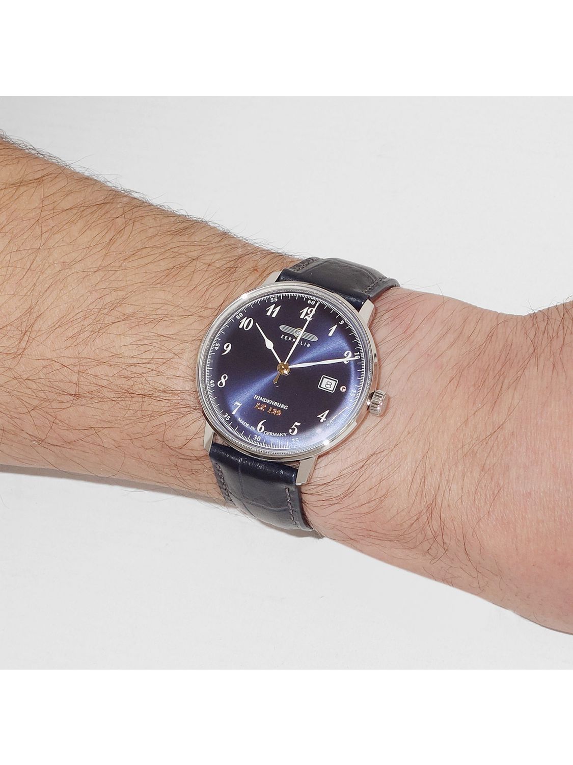 Zeppelin 7046-3 นาฬิกาผู้ชาย Zeppelin Model 7046-3, Series LZ129 Hindenburg ED. 1 Men's Watch Made In Germany