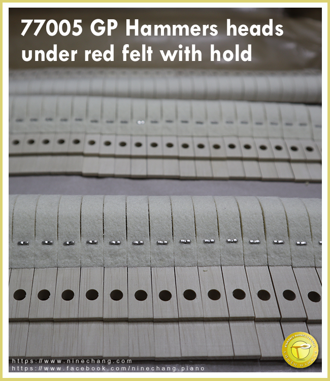 77005 GP Hammers head under red felt with hold